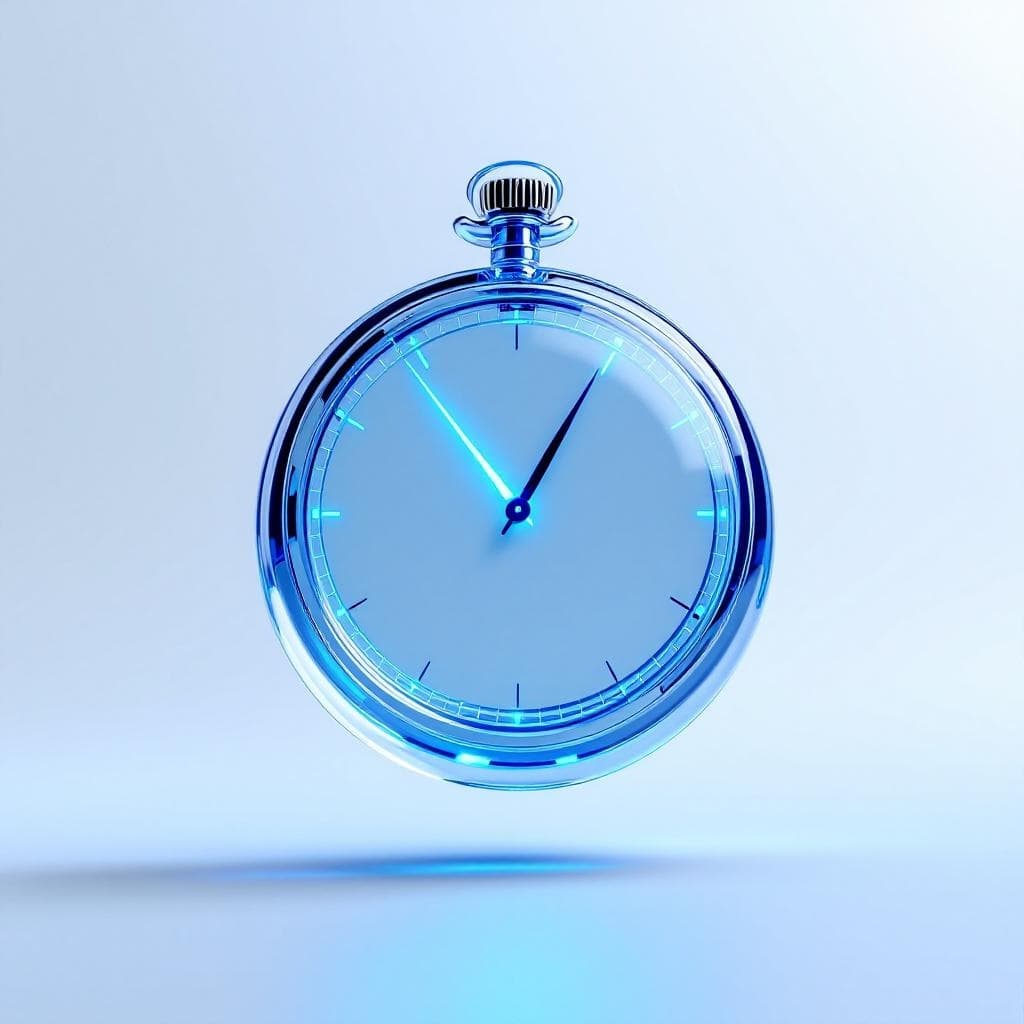 Glass stopwatch